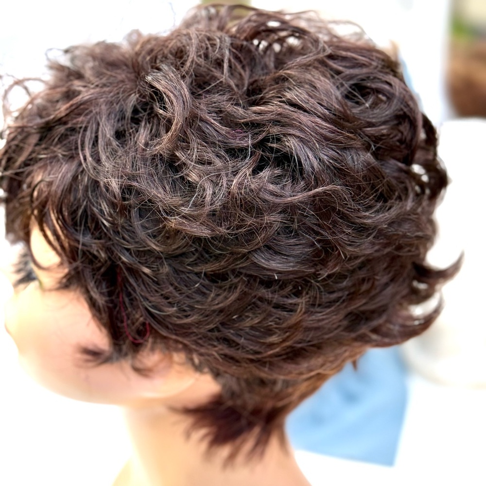 Short Curly Pixie Wig in Dark Brown - Women Hair - Picture 10 of 15